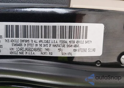 2016 Dodge Durango Sxt z USA, uszkodzony, nr VIN 1C4RDJAG6GC460561